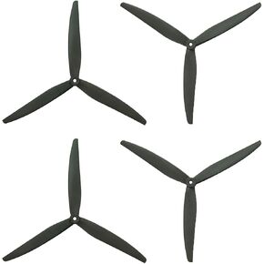 Gemfan 1270 Reinforced Glass Fiber Nylon Propellers 12 Inch 3 Blades Props for Cinelifter FPV or Macroquad Drones 4 pcs 2CCW 2CW