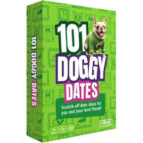 101 Doggy Dates - Scratch-Off Adventure Game for Dogs & Dog Lovers – 101 Cards Bonding Activities for Pup & Owner, Photo Challenge Cards, Heart Scratcher Included – Unique Gift for Dog Moms & Dads