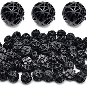 Bio Balls Filter Media100 PCS 0.71 بوصة أكواريوم كرات Bio كرات مرشح لخزان الأسماك ، حوض السمك ، وسائط فلتر البركة