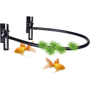 Floating Plant Corral for Aquarium, Floating Plant Fence for Aquarium Accessories, Fish Tank Plant Fence Adjustable Height with Water Level, Suitable for All Floating Plants and Aquariums