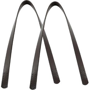 2 Pcs 23.6 Inch Leather Purse Handles, PU Leather Purse Straps, Bag Handles for Bag Making(Black)