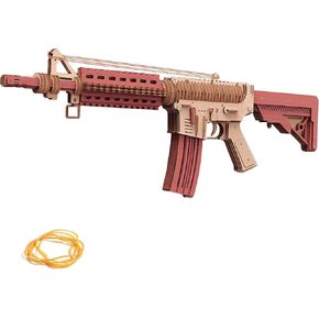 3D Wooden Puzzles for Adults, Rubber Band Gun, DIY Wooden Puzzles Kits for Adults, Hobbies for Men Model Building Kits, Creative Jigsaw Puzzle Gifts