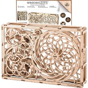 WOODEN.CITY Kinetic Picture - 3D Wooden Puzzles for Adults - Mechanical Model Kit