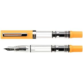 TWSBI TWC10032 Fountain Pen, Eco T, Saffron CT Inhalation, Fine Point F