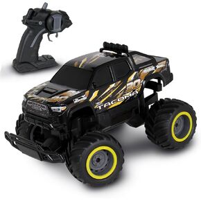 Mean Machines: RTR RC - Toyota Tacoma - Orange-Black - 2.4 Ghz High Performance, Donuts & Wheelies, Turbo Boost, Ready-to-Run Radio Controlled Vehicle