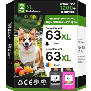 67XL Ink Cartridges Black/Color Combo Pack Replacement for HP Ink 67 67XL Printer Ink Work for DeskJet 2755e 2700 2855e 2800 4155e 4255e 2755 2852e Envy 6055e 6000 6455e 6400, 2-Pack