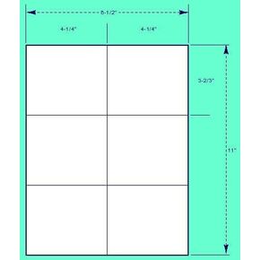 DL425-366-100, Mail"G Label 4 1/4'' X 3 2/3" for All Laser & Inkjet Printers, (100 Sheets), 600 Labels per Carton
