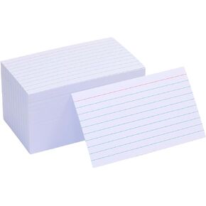 بطاقات فهرس محكم 4 × 6 بوصة ، مصنوعة من الورق السميك الذي يبلغ وزنه 92 رطلاً ، وبطاقات فلاش سميكة مزدوجة الجوانب لتوصيل الملاحظات ، والدراسة ، ومثالية للمدرسة والمنزل والمكتب - 100 عدد in Kuwait