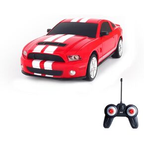 Vinie Remote Control Car for Boys, RC Cars Ford Mustang GT500, 1:24 Scale Officially Licensed Kids Toys, Drift Car with Cool Led Lights, 4 5 6 7 8 9 10 11 12 Year Old Boy Birthday Gift (Red)