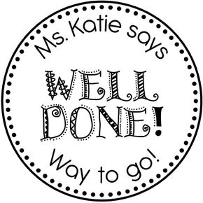 ExcelMark Round Self Inking Teacher Stamp (Well Done)