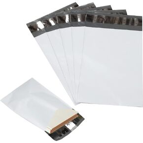 10 Pack Secure Seal White Poly Mailers Shipping Bags - Safe Shipping with 14.5x19 Mailers Poly Bags - E-Commerce Poly Bags for Shipping - Self Sealing 2 Mil Poly Shipping Envelopes