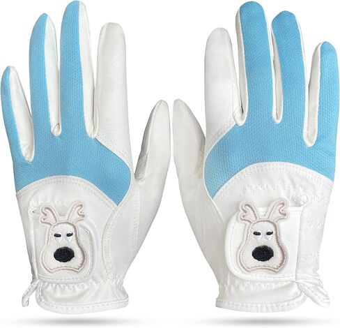 قفازات ياماتو للجولف للأطفال الصغار الصغار والأولاد والبنات زوج واحد من قفازات الجولف الاصطناعية المصنوعة من الألياف الدقيقة القابلة للتنفس لليد اليسرى واليمنى لعمر 4-13 سنة، هدية رائعة للجولف للأطفال in Kuwait
