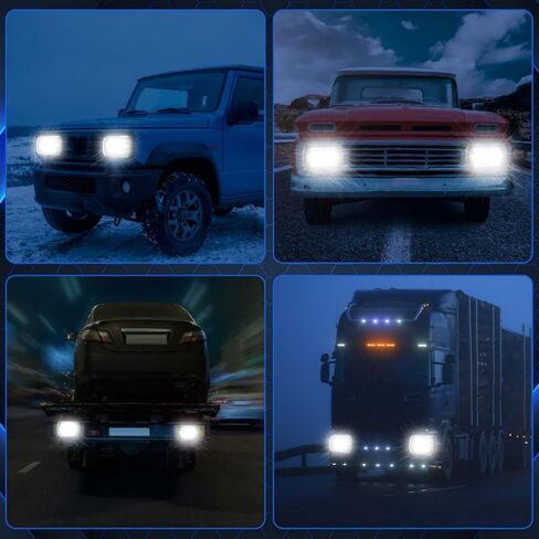 4 Pcs Rectangle LED Headlights H6054 5 x 7 7 x 6 Led Headlights Headlamp Sealed Beam Led Headlamp for Trucks Van Express Car in Saudi Arabia