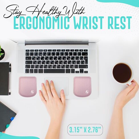 Ultra-Thin Portable Laptop Wrist Rest Pads (Onyx Black) in Saudi Arabia