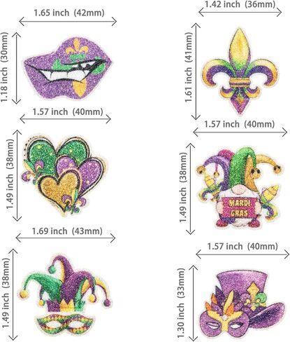 24pcs Mardi Gras Cupcake Topcake Topcake Glitter Masquerade أقنعة كب كيك فاكهة الفاكهة تختار Mardi Gras Party Baby Shower Decorting Cake Cake Decorations in Kuwait