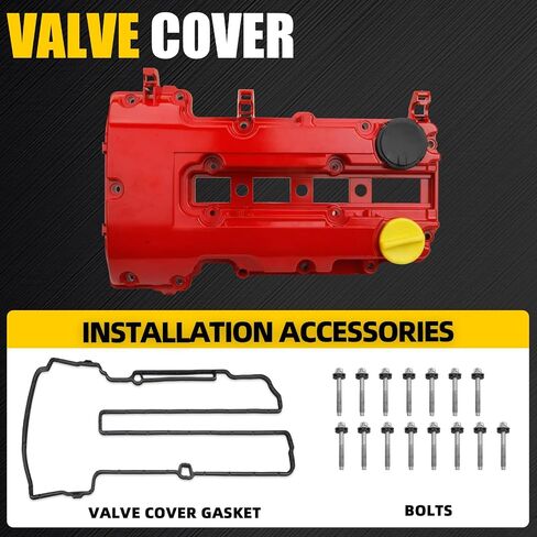 Upgrade Aluminum Valve Covers Compatible With 2011-2019 Chevy Cruze Sonic Volt Trax Buick Encore Cadillac ELR 1.4L Turbo Replace 55573746 25198498 264-968 in Kuwait
