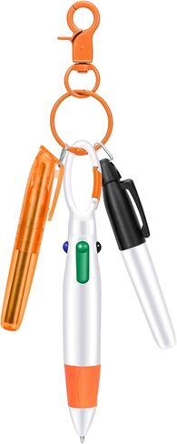 4 PCS مجموعة PANI MINI MINIPATERMANTER PEN PACK ، الأقلام الممرضة لإكسسوارات الشارة تشمل قلم علامة تمييز TIP وأقلام نقطة السحب مع مقطع مفاتيح التمريض للممرضات والطلاب in Saudi Arabia