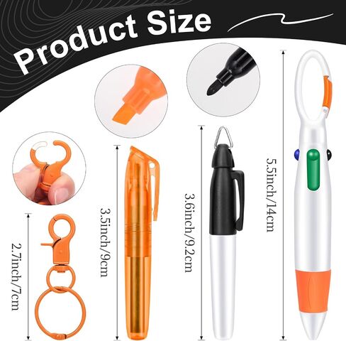 4 PCS مجموعة PANI MINI MINIPATERMANTER PEN PACK ، الأقلام الممرضة لإكسسوارات الشارة تشمل قلم علامة تمييز TIP وأقلام نقطة السحب مع مقطع مفاتيح التمريض للممرضات والطلاب in Saudi Arabia