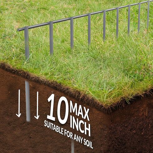Dig Defence 24 Pack, 32"(L) x 10"(H) Original Animal Barrier Fence - Large No Dig Fence for Dogs and Rabbits, Durable Outdoor Dog Fence Barrier for Yard & Patio in Saudi Arabia