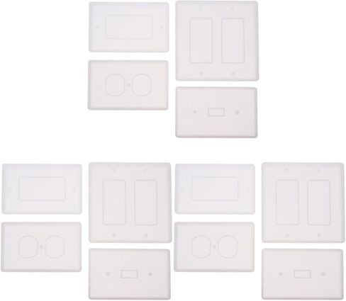 NUOBESTY 12pcs Silicone Switch Panel Mould Crystal Epoxy Mold for DIY Crafting Durable and Easy to Use Switch Cover Mold for Home Decor and Custom Designs in Saudi Arabia