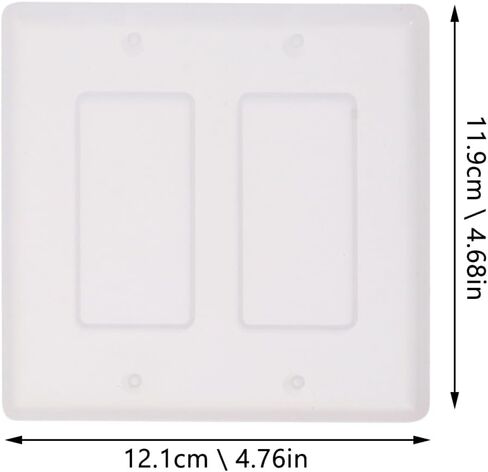 NUOBESTY 12pcs Silicone Switch Panel Mould Crystal Epoxy Mold for DIY Crafting Durable and Easy to Use Switch Cover Mold for Home Decor and Custom Designs in Saudi Arabia