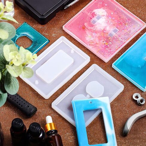 NUOBESTY 12pcs Silicone Switch Panel Mould Crystal Epoxy Mold for DIY Crafting Durable and Easy to Use Switch Cover Mold for Home Decor and Custom Designs in Saudi Arabia