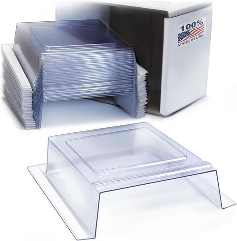 Peel & Stick-On Pocket Literature Holder (25 Pack - 4" Displays) for Marketing & Business Flyers, Cards, Booklets, Pamphlets - Crystal Clear Plastic Brochure Organizer - Strong Adhesive LSE Tape in Saudi Arabia