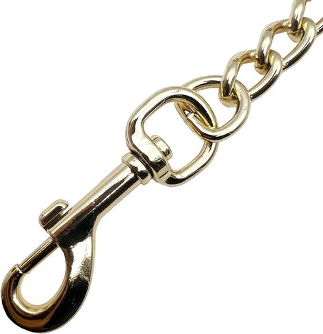 Metal Dog Leash for Small Medium Large Dogs, Chain Link Anti Chew 3.5-4FT Strong Anti Bite Dog Leash Comfortable and Breathable mesh Cushion Handle (Rainbow Color, M) in Saudi Arabia