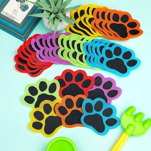 Outus 36 Pcs Paw Carpet Marker Spots 5'' Paw Carpet Dots Line up Spot for Classroom Floor, Carpet Marker for Teacher Supplies Classroom Rug School Decoration (Classic) in Saudi Arabia