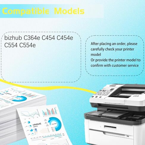 Compatible for Konica Minolta DV512 Replacement Developer Unit Used with bizhub C364e C454 C454e C554 C554e Printers, High Production Multiple Options (1 Pack Black) in Saudi Arabia
