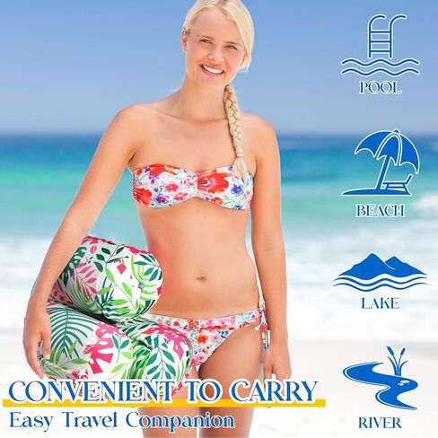 Pool Chair Floats Adult Inflatable Aloha Floating Pool Chairs Water Float Lounger Adjustable Tropical Pattern Cloth Hammock Heavy Duty for Summer Water Beach Lake Party Fun(Green) in Saudi Arabia