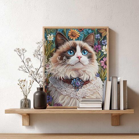 Zouewit Cats Paint by Number on Canvas, Sphynx Cat Paint by Numbers Kit for Adults, Acrylic DIY Painting, 16x20inch in Kuwait