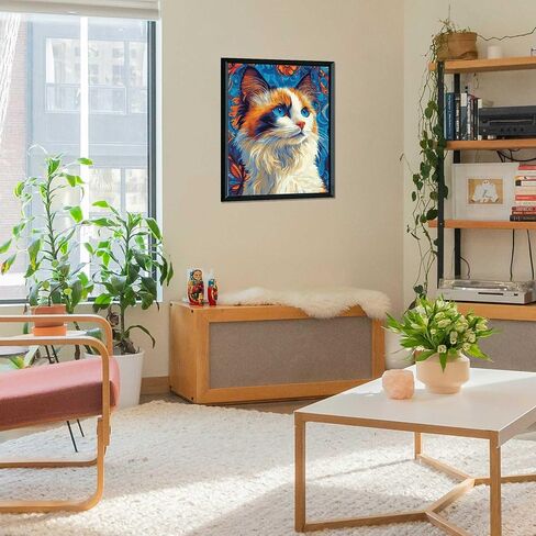 Zouewit Cats Paint by Number on Canvas, Sphynx Cat Paint by Numbers Kit for Adults, Acrylic DIY Painting, 16x20inch in Kuwait