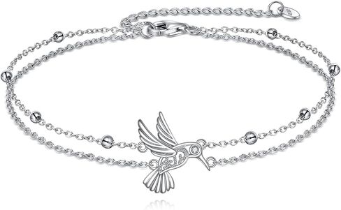 POPLYKE Bracelet for Women 925 Sterling Silver Filigree Dove Bracelet Jewelry Gifts for Mother Daughter Sister Grandma in Saudi Arabia