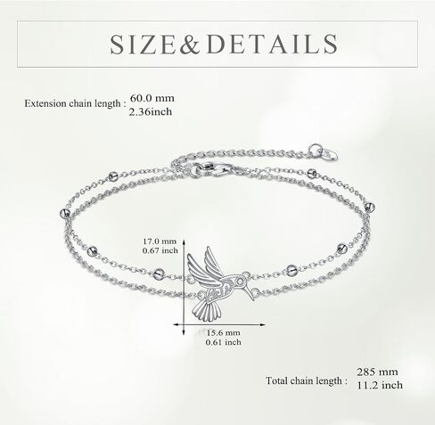POPLYKE Bracelet for Women 925 Sterling Silver Filigree Dove Bracelet Jewelry Gifts for Mother Daughter Sister Grandma in Saudi Arabia
