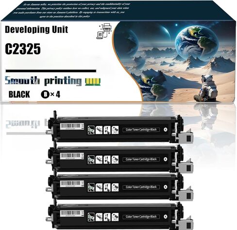 Replacement Parts Developing Unit C2325 Compatible with Lexmark C2325dw C2425dw C2535dw MC2325adw Printers, Contains Chip and Clear Printing (2 Pack Black) in Saudi Arabia