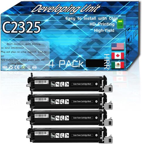 Compatible for Lexmark C2325 Replacement Developing Unit Used with C2325dw C2425dw C2535dw MC2325adw Printers, High Production Multiple Options (3 Pack Black) in Kuwait