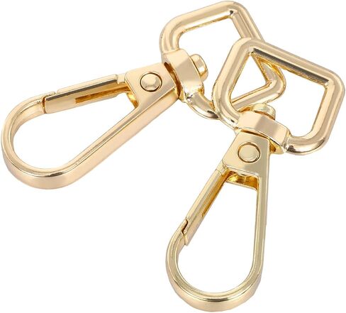 20Pcs D-Rings Lobster Claw Clasps for Keychains, Metal Lobster Clasp, Black Keychain Clips, Push Gate Swivel Snap Hooks, Hardware for DIY Crafts Bracelet Jewelry Handbag Purse Making in Kuwait
