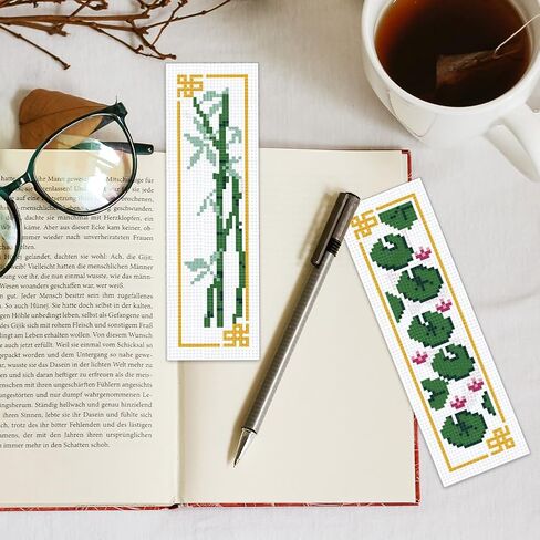 infunly 6pcs الحشرات الزهرة عبر غرزة مرجعية مجموعات الربيع روز DIY مختومة Cross Stitch مجموعة مع تعليمات الفراشات خمر تطريز مجموعة غرزة مجموعة لعشاق القراء الكتاب in Saudi Arabia