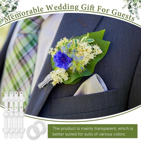 Waydress صغير الأزهار boutonniere المغناطيس أعمدة المغناطيس و 2 رولز 1/2 بوصة × 30 ياردة شريط التغليف الأزهار لعروس الزفاف المصنوعة يدويًا بوكيت باقة جذع (أخضر ، 10 أزواج) in Saudi Arabia