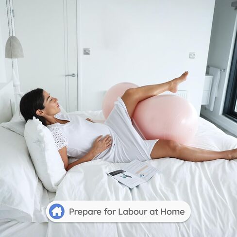 BABYGO® Peanut Ball for Labor Birth Pregnancy Exercise | Birthing Ball Maternity Labor Exercise Book & Foot Pump Included | Anti Burst in Kuwait