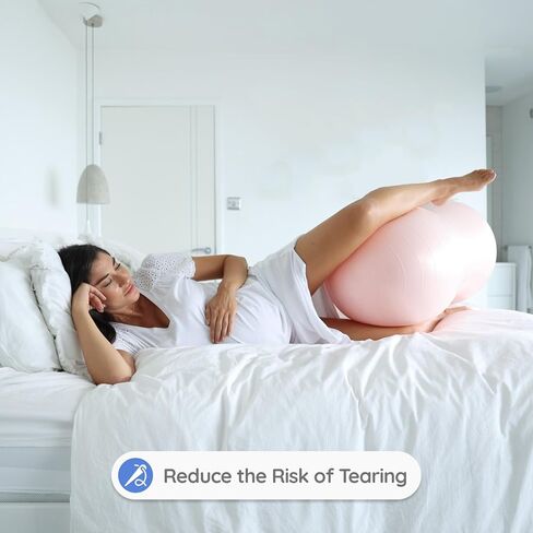 BABYGO® Peanut Ball for Labor Birth Pregnancy Exercise | Birthing Ball Maternity Labor Exercise Book & Foot Pump Included | Anti Burst in Kuwait