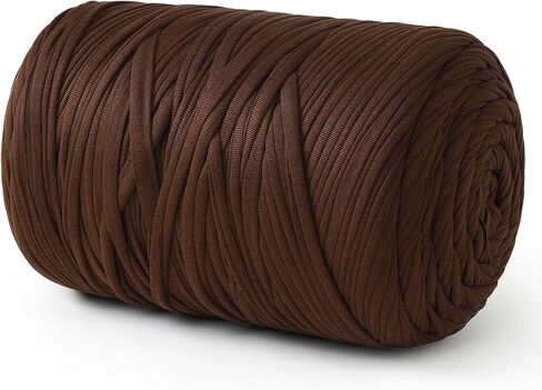 خيوط شيرت ، 260 ياردة تي شيرت خيوط الكروشيه 28.2oz/800g مرنة يدوية الحياكة tshirt غزل لأكياس الكروشيه وسادة المنزل ديكور المنزل ديي (كريم) in Kuwait