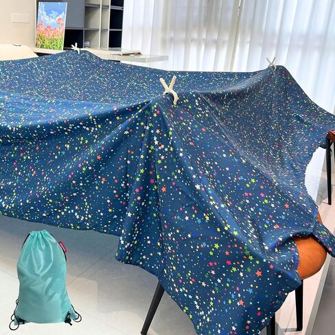 Magic Fort Building Kit for Kids - Large Lightweight Blanket Fort Making Kit Clips with CPC Certification - Portable Playhouse Play Tent Fort - Indoor/Outdoor Girls/Boys Toys Ages 4-5 6 7 8-12 in Saudi Arabia