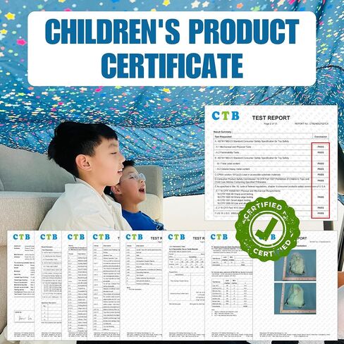 Magic Fort Building Kit for Kids - Large Lightweight Blanket Fort Making Kit Clips with CPC Certification - Portable Playhouse Play Tent Fort - Indoor/Outdoor Girls/Boys Toys Ages 4-5 6 7 8-12 in Saudi Arabia