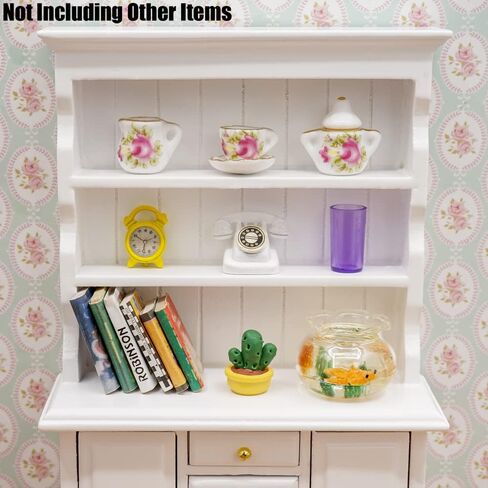 Odoria 1/12 Miniature Cabinet Cupboard Hutch Dollhouse Furniture Association ، White in Kuwait