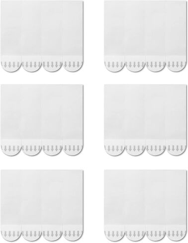 60 Pieces Medium Refill Strips, No Tools Removable Adhesive Strips Damage Free, Waterproof Replacement Hanging Strip for Indoor Wall Hooks and Wall Décor in Kuwait