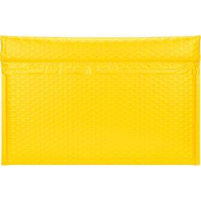 16x11" Side-Opening Yellow Bubble Mailers (27-Pack)