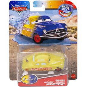 Disney Pixar Car - Fabulous Hudson Hornet Color Changers - 1:55 Scale, HRX42