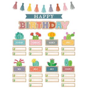 Teacher Created Resources Happy Cactus Crew Happy Birthday Mini Bulletin Board (TCR6958)